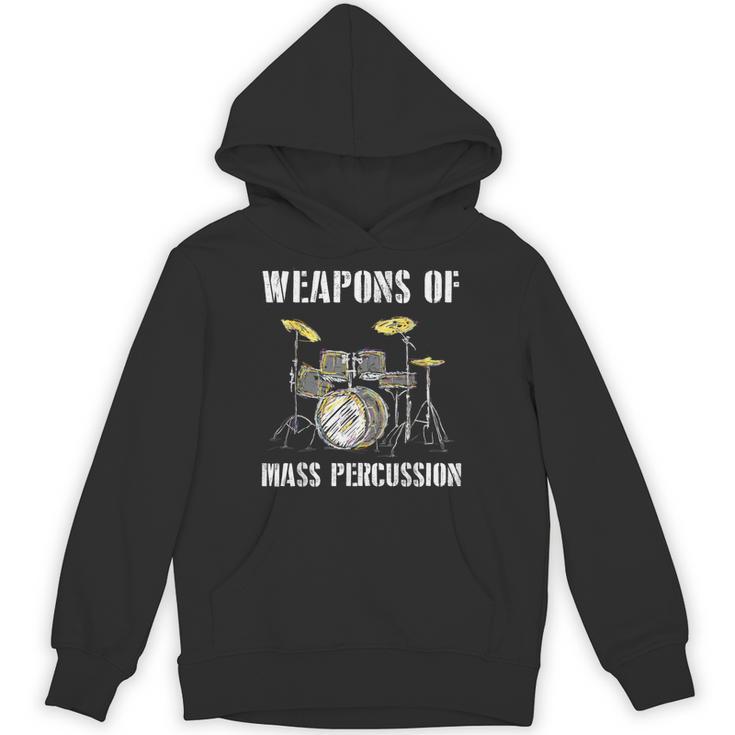 Weapons Of Mass Percussion Band Best Drummer Drum Kit Unisex Hoodie