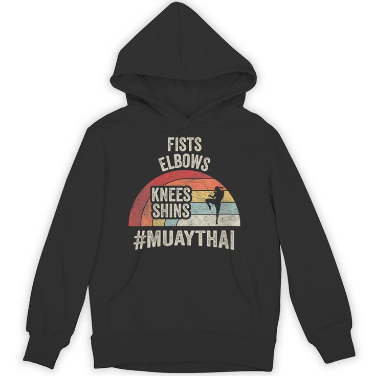 Women's Retro Muay Thai Martial Arts Fighter Graphic Unisex Hoodie