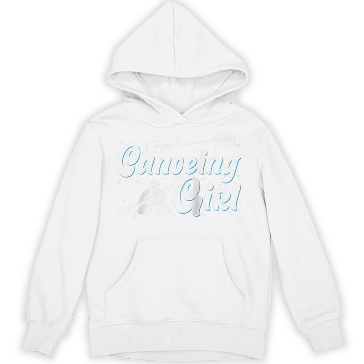 Canoeing Girl Raglan Baseball Tee Unisex Hoodie