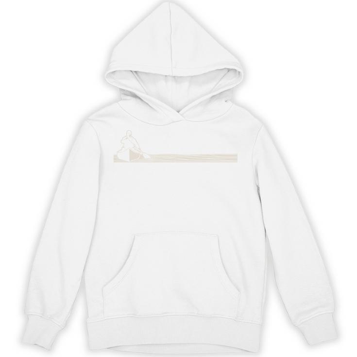Canoeing Minimal River Lake Canoe Comfort Colors Adult Sweatshirt Unisex Hoodie