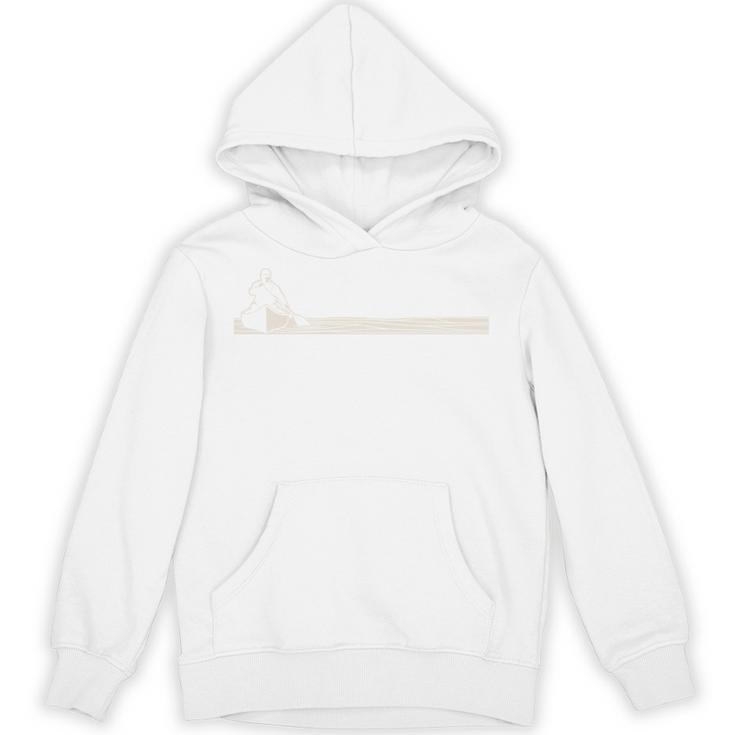 Canoeing Minimal River Lake Canoe Sweatshirt Unisex Hoodie