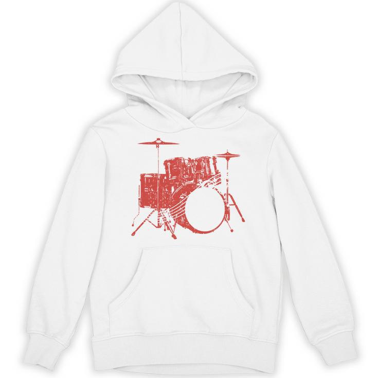 Drum Kit Drummer Band Musical Instrument Rock Music Unisex Hoodie