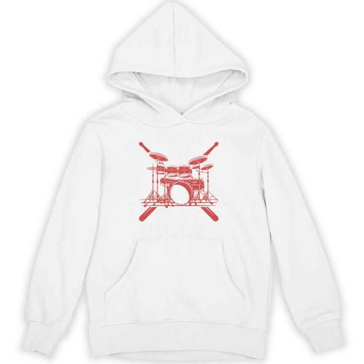 Drum Kit Percussion For Drummer Percussionist Musician Unisex Hoodie