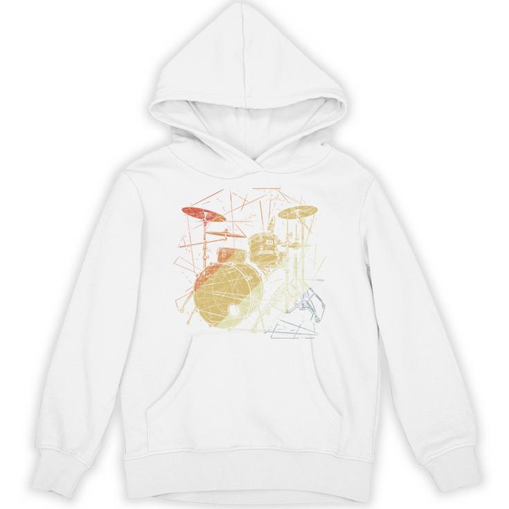 Drum Kit Retrowave Drums Unisex Hoodie