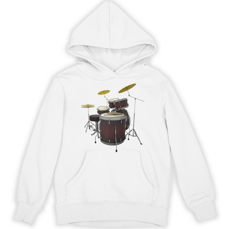 Drummer Drum Kit Raglan Baseball Tee Unisex Hoodie
