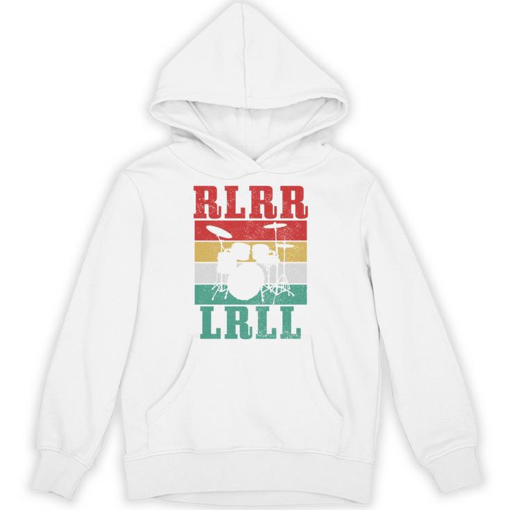 Drummer RLRR LRLL Vintage Drum Kit Sweatshirt Unisex Hoodie