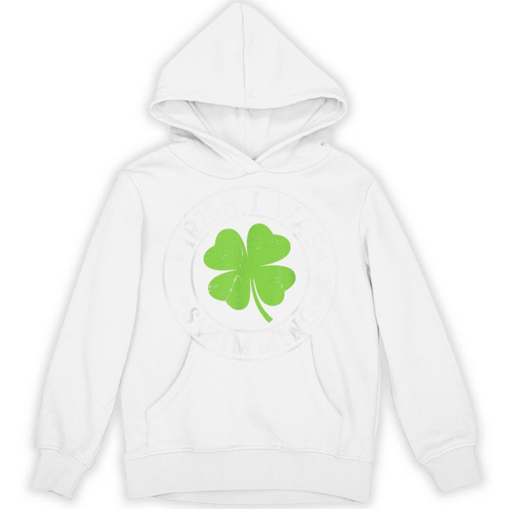 Irish I Was Swimming Shamrock St Patrick's Day Swimmer Unisex Hoodie
