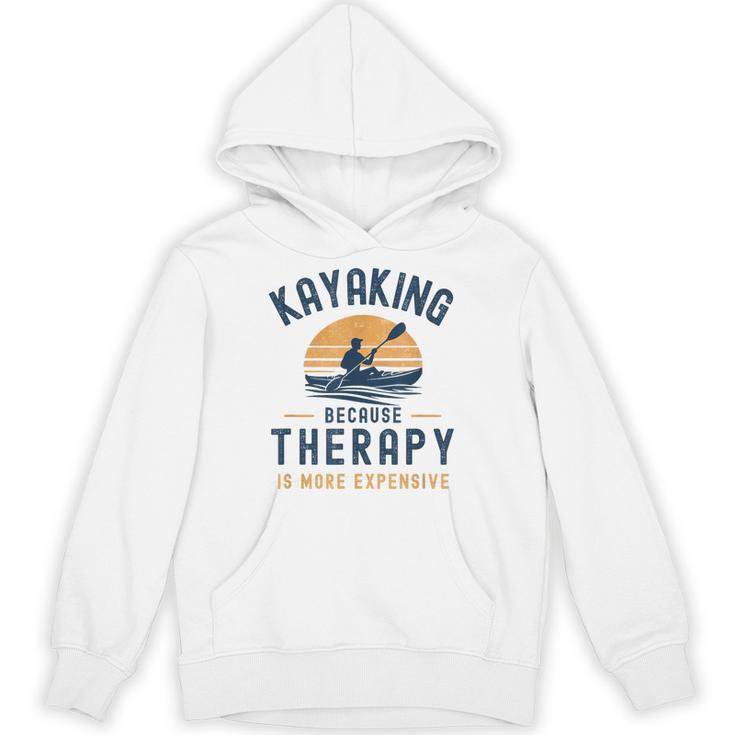 Kayaking Therapy Kayaker Canoe Paddle Lake River Unisex Hoodie