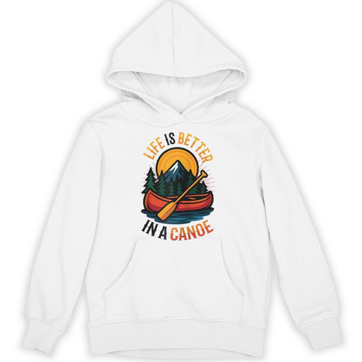 Life Is Better In A Canoe Canoeing Raglan Baseball Tee Unisex Hoodie