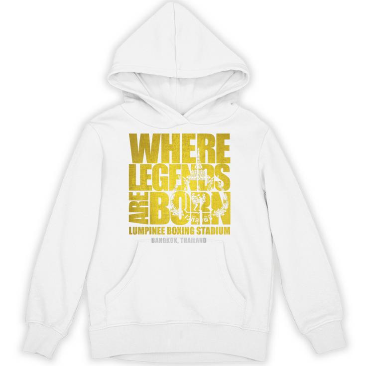 Muay Thai Lumpinee Boxing Stadium Where Legend Born Unisex Hoodie