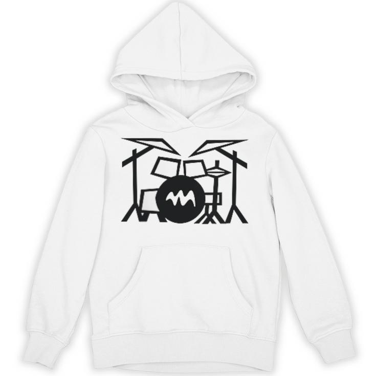 Retro Drum Kit Raglan Baseball Tee Unisex Hoodie