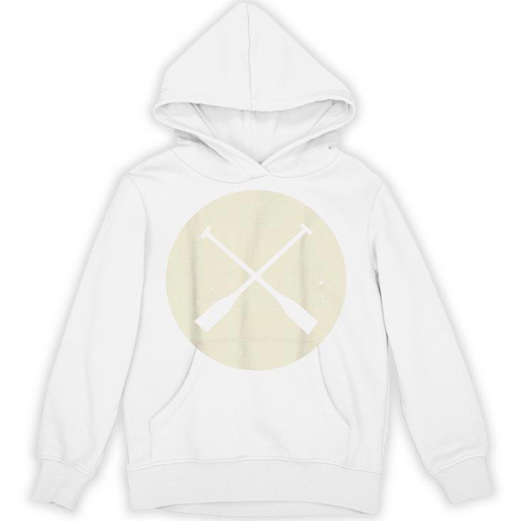 Retro Vintage Canoe Paddles Crossing Canoe & Kayaking Unisex Hoodie
