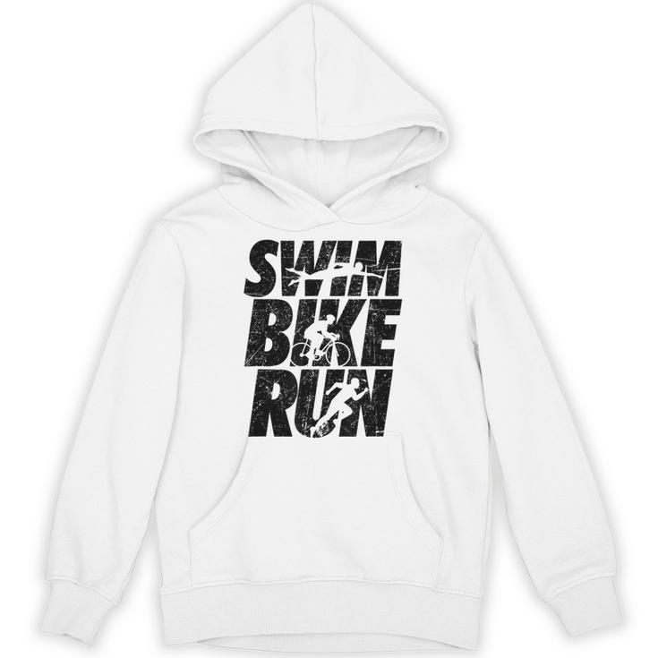 Swimming Cycling Running Triathlon Running Swimming Unisex Hoodie
