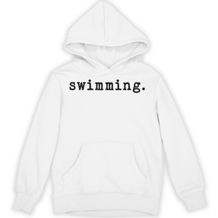 Swimming Enthusiast Minimalist Water Sports Unisex Hoodie