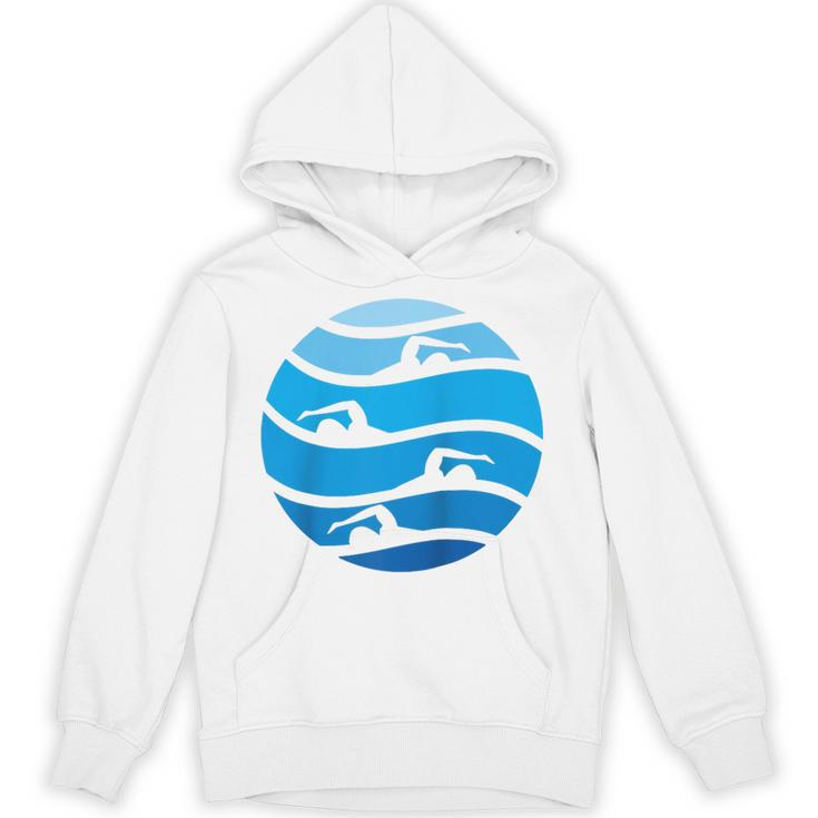 Swimming Freestyle Raglan Baseball Tee Unisex Hoodie