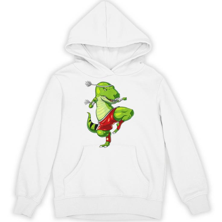 T-Rex Dinosaur Muay Thai Boxing Karate Martial Arts Kung Fu Unisex Hoodie