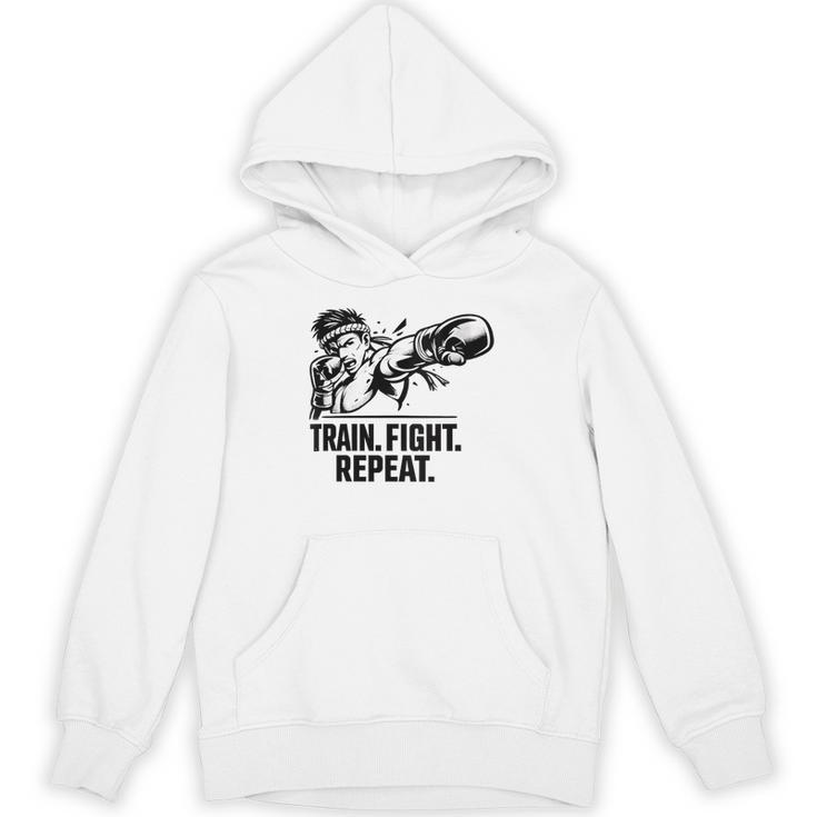 Women's Train Fight Repeat Nak Muay Thai Boxing Fighter Unisex Hoodie