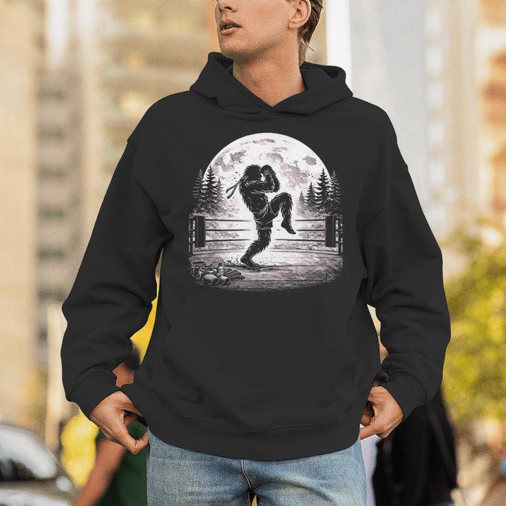 Bigfoot Muay Thai Boxer Martial Arts Sasquatch Unisex Hoodie Bigfoot Muay Thai Boxer Martial Arts Sasquatch Unisex Hoodie