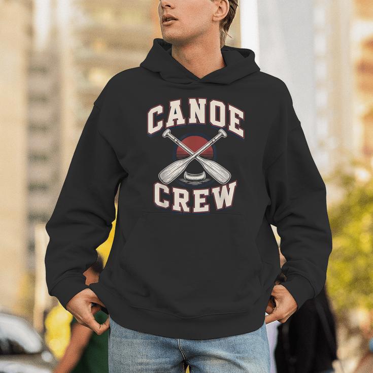 Canoe Crew Paddling Team Retro Graphic Unisex Hoodie