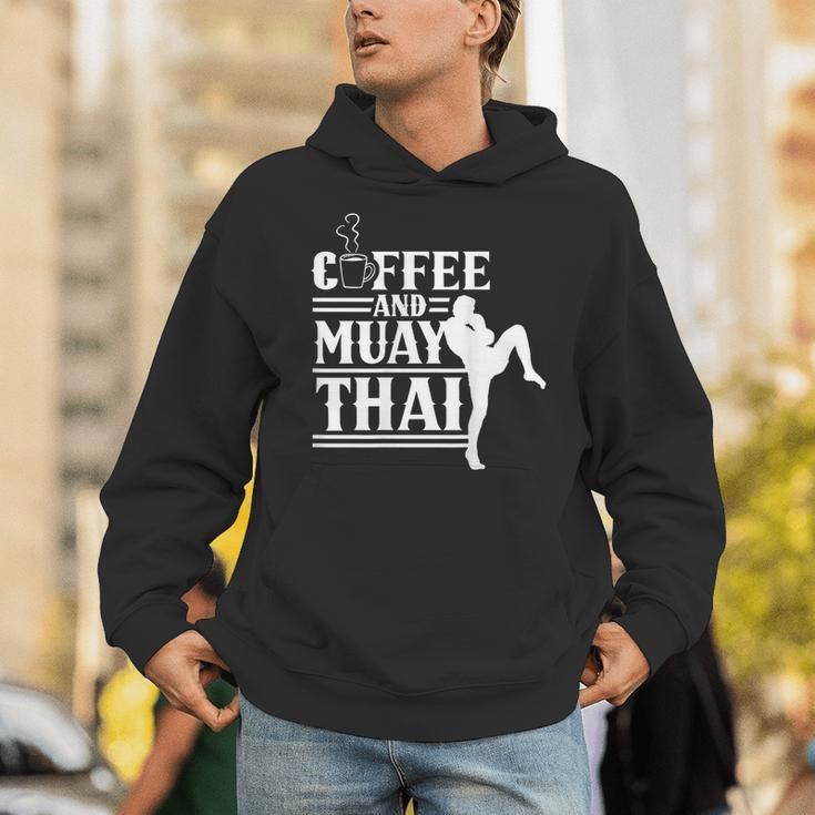 Coffee And Muay Thai Martial Arts Boxing Hobby Fighter Unisex Hoodie