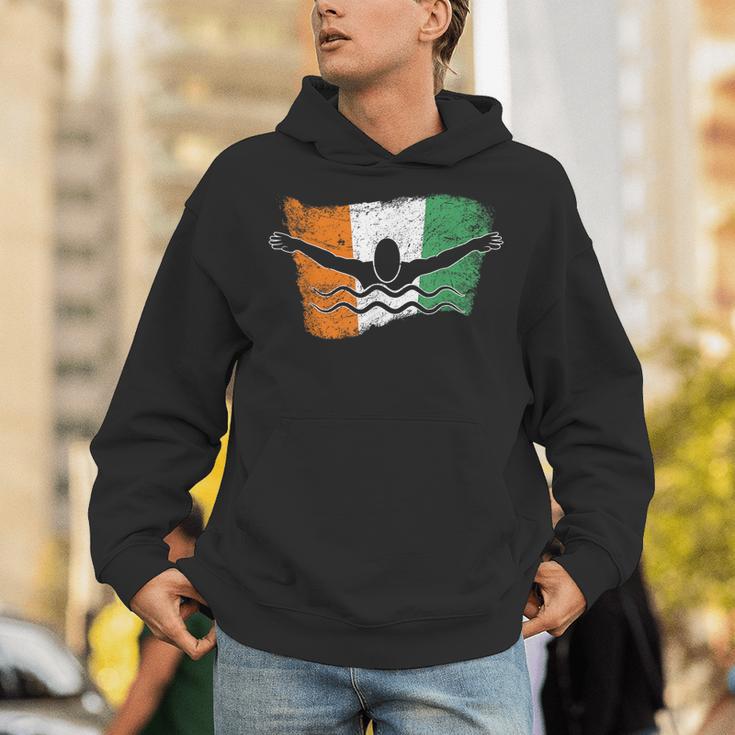 Cool Ireland Flag Vintage Irish Flag Swimmer Fly Swimming Unisex Hoodie Cool Ireland Flag Vintage Irish Flag Swimmer Fly Swimming Unisex Hoodie