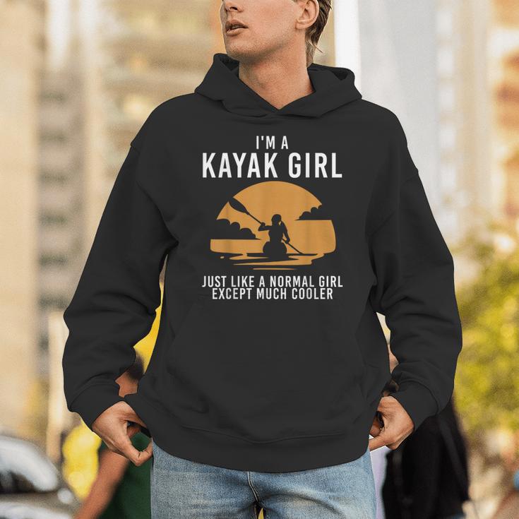 Cool Kayak For Women Girls Kayaker Canoe Kayaking Paddle Oar Unisex Hoodie