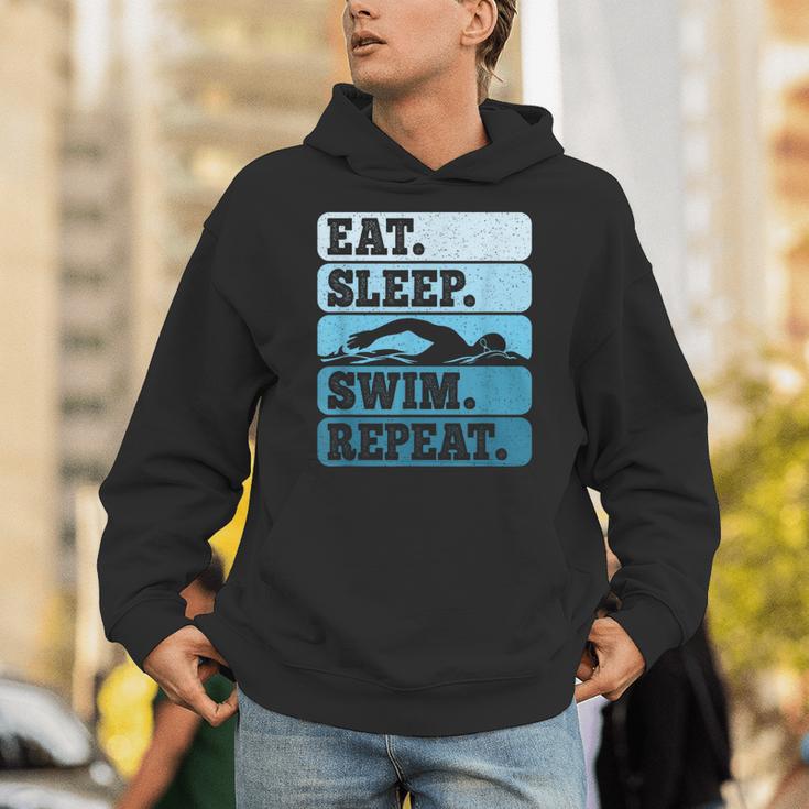 Eat Sleep Swim Vintage Swimming Lover Swimmer Men Women Unisex Hoodie Eat Sleep Swim Vintage Swimming Lover Swimmer Men Women Unisex Hoodie