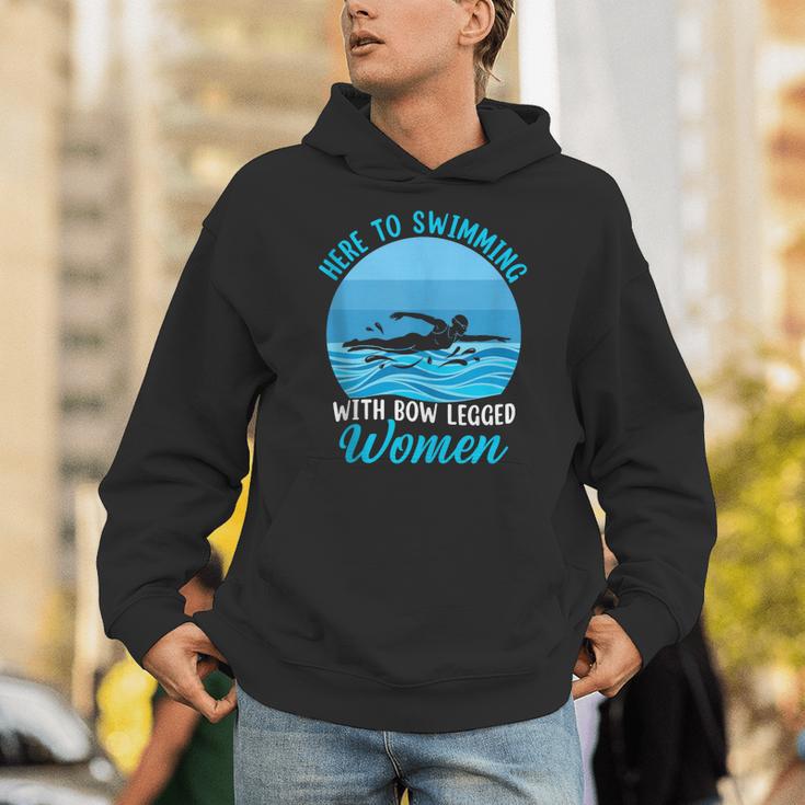 Here's To Swimming With Bow Legged Women Swimming Unisex Hoodie Here's To Swimming With Bow Legged Women Swimming Unisex Hoodie