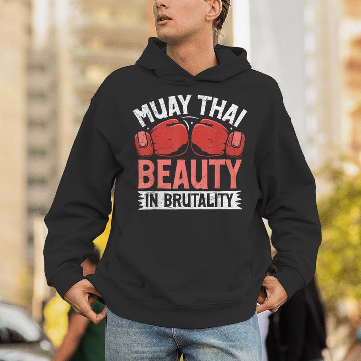 Muay Thai Beauty In Brutality Muay Thai Unisex Hoodie Muay Thai Beauty In Brutality Muay Thai Unisex Hoodie