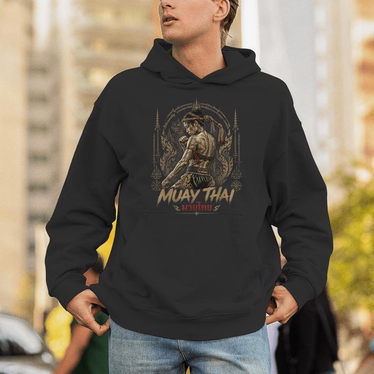 Old School Muay Thai Student Thai Boxing Fighter Unisex Hoodie
