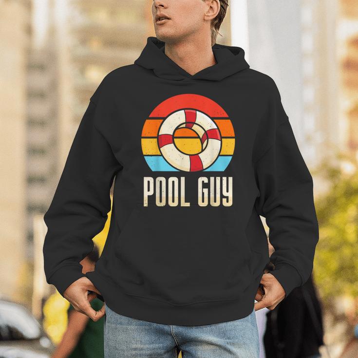 Pool Guy Swimming Attendant Attendants Rescuer Unisex Hoodie