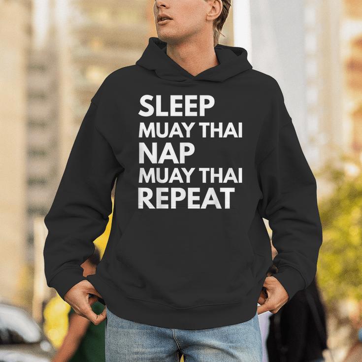 Sleep Nap Muay Thai Repeat Lover Martial Arts Unisex Hoodie