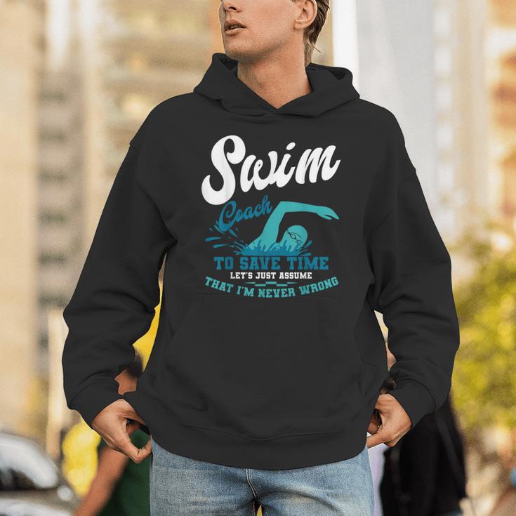 Swim Coach Swimming Lesson Sport Professional Instructor Unisex Hoodie