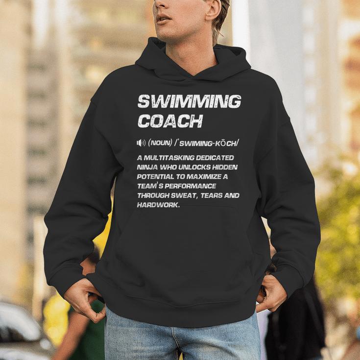 Swimming Coach Definition Swimming Instructor Unisex Hoodie