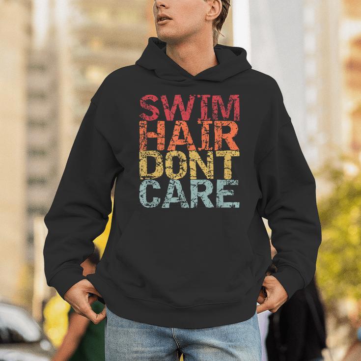 Swimming Pool Diving Sport Swimmer Swim Hair Dont Care Unisex Hoodie