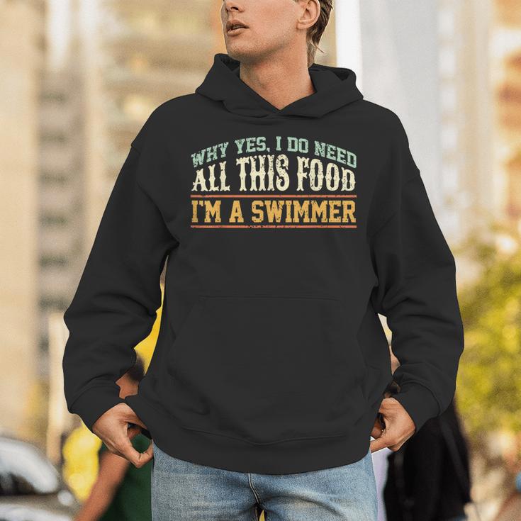 Swimming Swimmer Eating Swim Unisex Hoodie