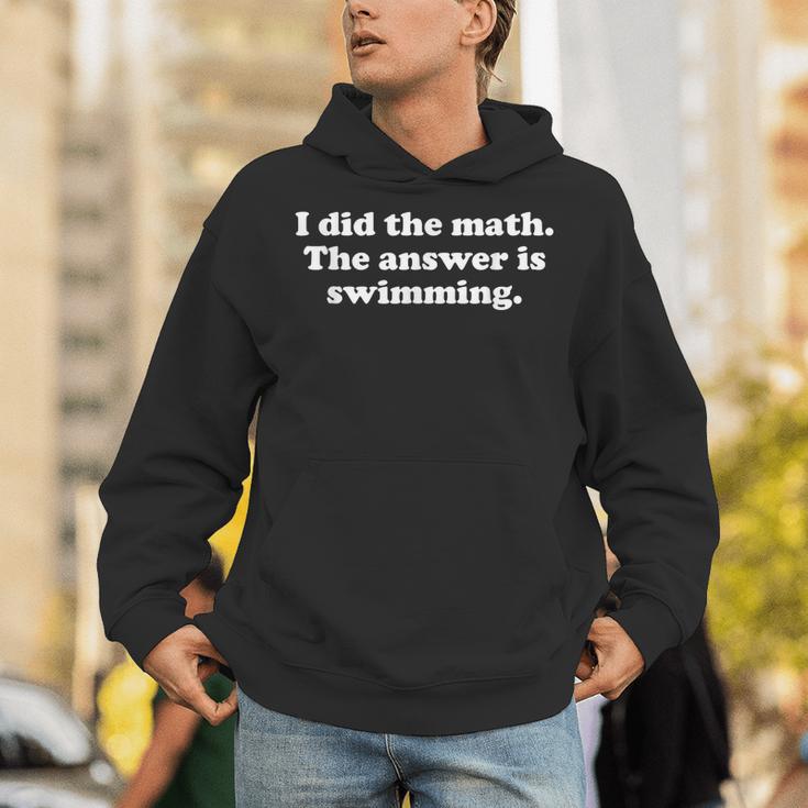 Swimming Or Swimmer Swim Coach Men Women Girls Boys Unisex Hoodie