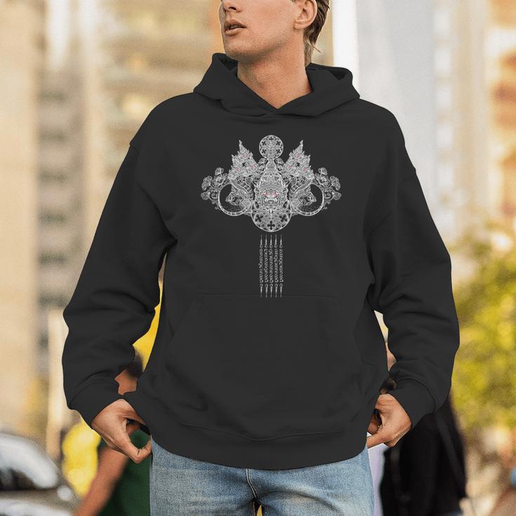 Thai Sak Yant Tattoo Muay Thai Art Unisex Hoodie Thai Sak Yant Tattoo Muay Thai Art Unisex Hoodie