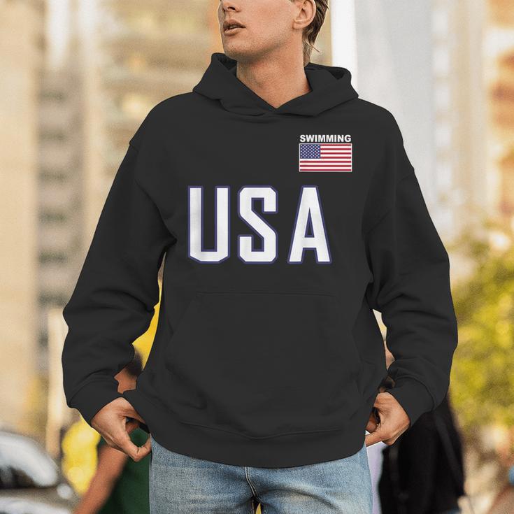 USA Flag Swim Swimming Sport Practice Equipment Men Women Unisex Hoodie USA Flag Swim Swimming Sport Practice Equipment Men Women Unisex Hoodie