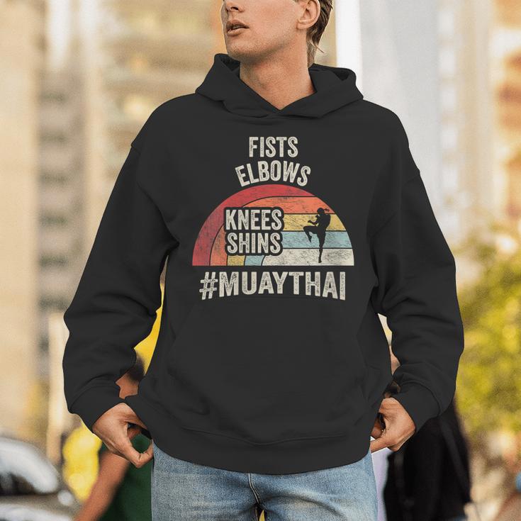 Women's Retro Muay Thai Martial Arts Fighter Graphic Unisex Hoodie Women's Retro Muay Thai Martial Arts Fighter Graphic Unisex Hoodie