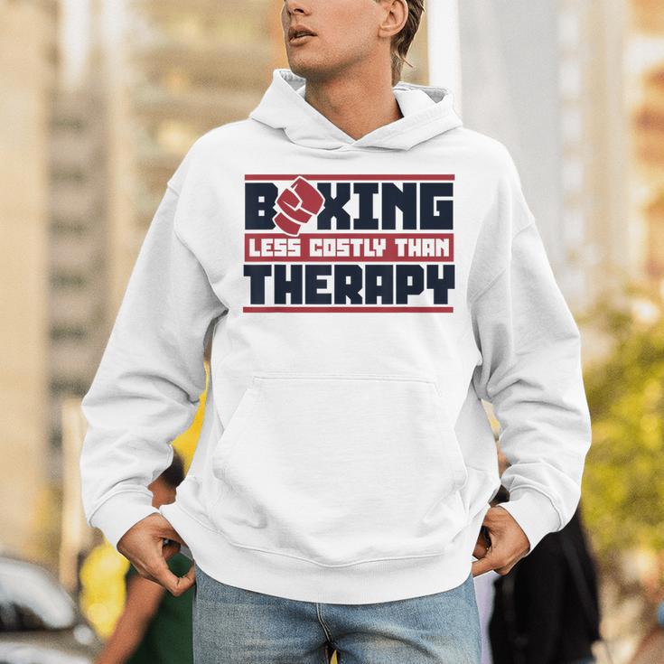 Boxing Less Costly Than Therapy Muay Thai Boxing Unisex Hoodie Boxing Less Costly Than Therapy Muay Thai Boxing Unisex Hoodie