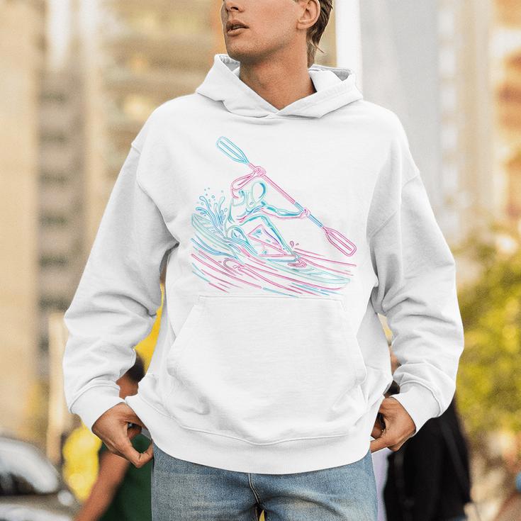 Canoe Canoeing Kayak Paddling Canoeist Raglan Baseball Tee Unisex Hoodie