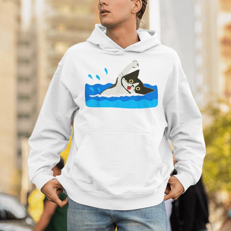 Cat Swimming Pool Unisex Hoodie Cat Swimming Pool Unisex Hoodie