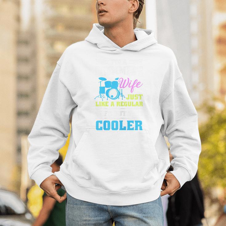 Cool Drum Kit Percussionist Drummer Wife Quote Image T-Shirt Unisex Hoodie Cool Drum Kit Percussionist Drummer Wife Quote Image T-Shirt Unisex Hoodie
