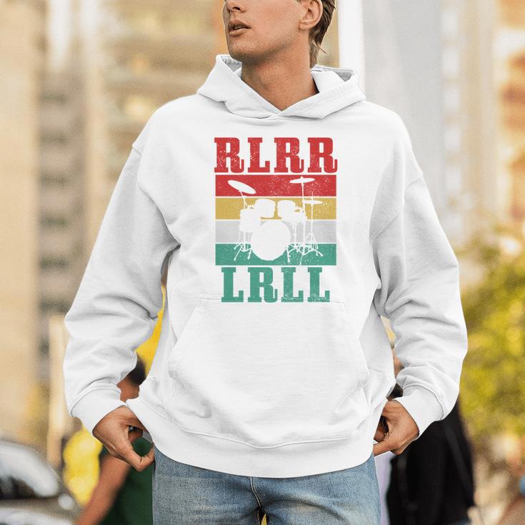 Drummer RLRR LRLL Vintage Drum Kit Sweatshirt Unisex Hoodie