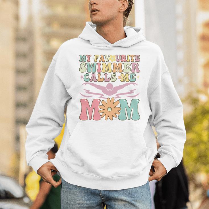 Favourite Swimmer Calls Me Mom Swimming Mom Female Swimmer Unisex Hoodie