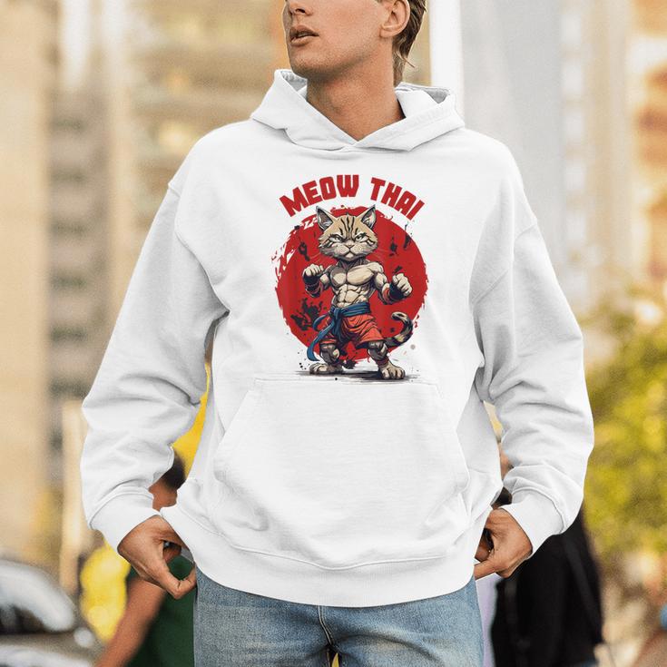 Meow Thai Funny Muay Thai And Cats Lover Unisex Hoodie Meow Thai Funny Muay Thai And Cats Lover Unisex Hoodie