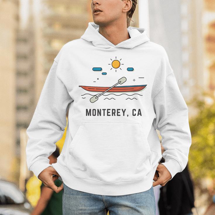 Monterey California Kayak Canoe Paddling Outdoor Unisex Hoodie Monterey California Kayak Canoe Paddling Outdoor Unisex Hoodie