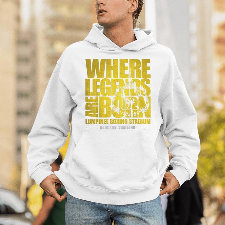 Muay Thai Lumpinee Boxing Stadium Where Legend Born Unisex Hoodie