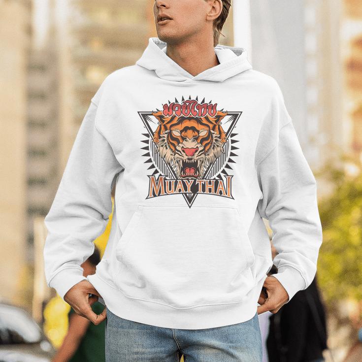 Tigar Muay Thai MMA Vintage Kickboxing Training Unisex Hoodie